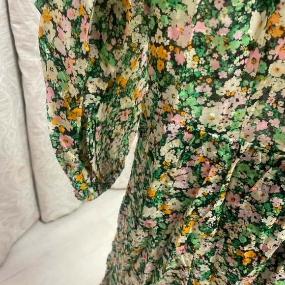 Who What Wear Multicolor Floral Long Sleeve Dress - Picture 4 of 10